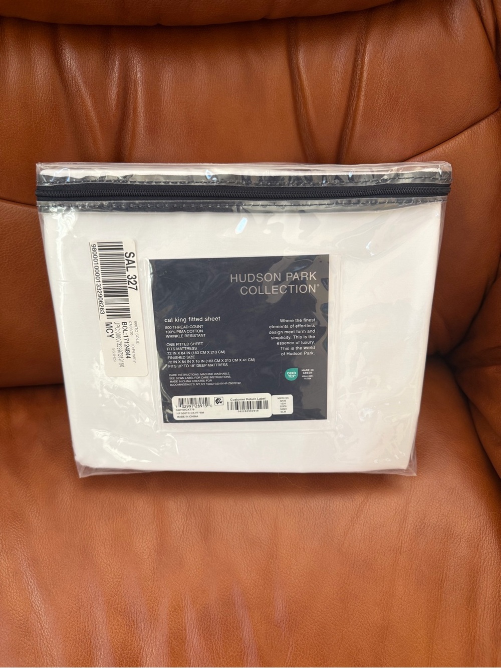 NWB Hudson Park Collection Cal King Fitted Sheet